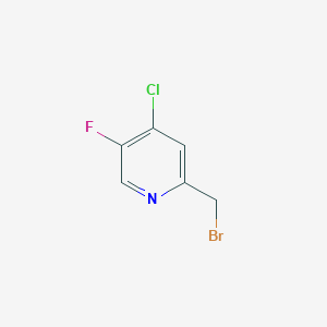 molecular formula C6H4BrClFN B14147707 2-(Bromomethyl)-4-chloro-5-fluoropyridine CAS No. 139161-28-7