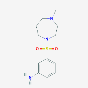 3-[(4-Methyl-1,4-diazepan-1-yl)sulfonyl]aniline