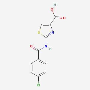 2-[(4-Chlorobenzoyl)amino]-1,3-thiazole-4-carboxylic acid