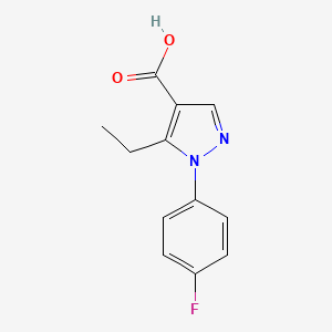 5-ethyl-1-(4-fluorophenyl)-1H-pyrazole-4-carboxylic acid