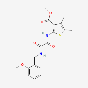 molecular formula C18H20N2O5S B14147802 Methyl 2-({[(2-methoxybenzyl)amino](oxo)acetyl}amino)-4,5-dimethylthiophene-3-carboxylate CAS No. 919731-41-2