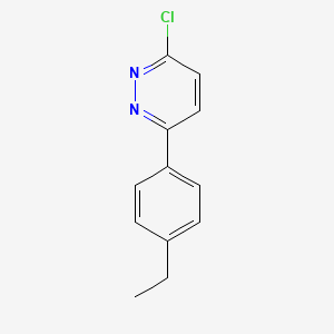 molecular formula C12H11ClN2 B1414786 3-Chloro-6-(4-ethylphenyl)pyridazine CAS No. 1105194-66-8