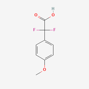 molecular formula C9H8F2O3 B1414787 2,2-Difluoro-2-(4-methoxyphenyl)acetic acid CAS No. 1027513-97-8