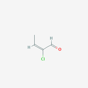 molecular formula C4H5ClO B14147914 a-Chlorocrotonaldehyde CAS No. 55947-16-5