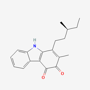 molecular formula C19H21NO2 B14147989 Carbazoquinocin A CAS No. 164322-78-5