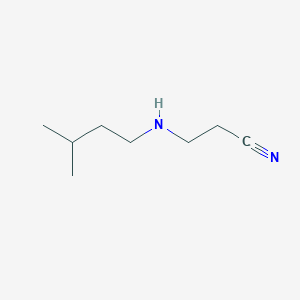 3-[(3-Methylbutyl)amino]propanenitrile