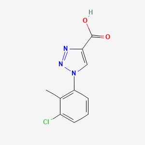 molecular formula C10H8ClN3O2 B1414808 1-(3-Chloro-2-methylphenyl)-1H-1,2,3-triazole-4-carboxylic acid CAS No. 1042534-76-8