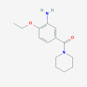 2-Ethoxy-5-(piperidine-1-carbonyl)aniline