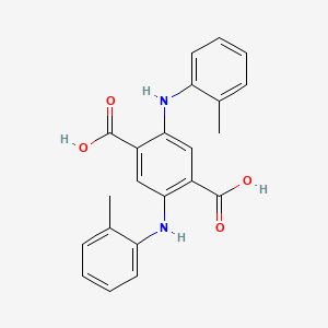 molecular formula C22H20N2O4 B14148149 2,5-Di-o-toluidinoterephthalic acid CAS No. 41576-36-7