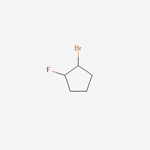 molecular formula C5H8BrF B14148165 Cyclopentane, 1-bromo-2-fluoro-, cis- CAS No. 51422-73-2