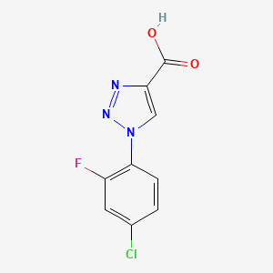 1-(4-Chloro-2-fluorophenyl)-1H-1,2,3-triazole-4-carboxylic acid