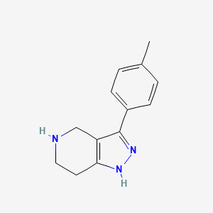 3-(4-methylphenyl)-4,5,6,7-tetrahydro-1H-pyrazolo[4,3-c]pyridine