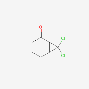 molecular formula C7H8Cl2O B14148195 7,7-Dichlorobicyclo[4.1.0]heptan-2-one CAS No. 89215-50-9