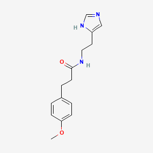 molecular formula C15H19N3O2 B14148244 N-[2-(1H-imidazol-5-yl)ethyl]-3-(4-methoxyphenyl)propanamide CAS No. 903591-31-1
