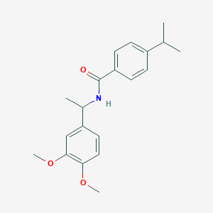 molecular formula C20H25NO3 B14148266 N-[1-(3,4-Dimethoxyphenyl)ethyl]-4-(1-methylethyl)benzamide CAS No. 894644-31-6