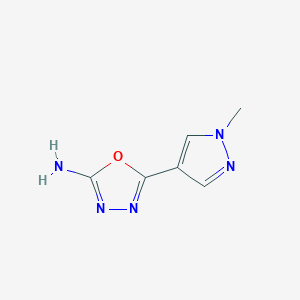 5-(1-methyl-1H-pyrazol-4-yl)-1,3,4-oxadiazol-2-amine