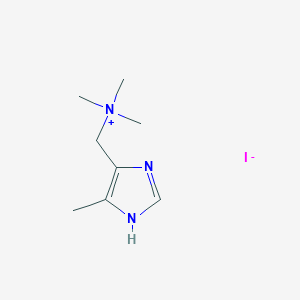 molecular formula C8H16IN3 B14148287 N,N,N-Trimethyl(5-methyl-1H-imidazol-4-yl)methanaminium iodide CAS No. 88836-37-7