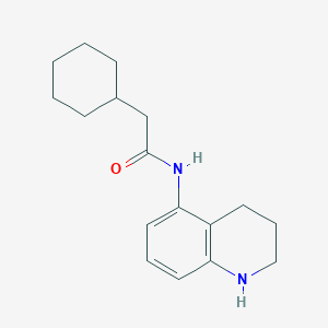 2-cyclohexyl-N-(1,2,3,4-tetrahydroquinolin-5-yl)acetamide