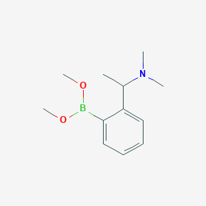 molecular formula C12H20BNO2 B14148351 Dimethyl {2-[1-(dimethylamino)ethyl]phenyl}boronate CAS No. 89291-32-7