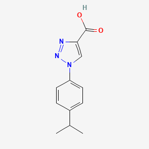 molecular formula C12H13N3O2 B1414838 1-(4-Isopropylphenyl)-1H-1,2,3-triazole-4-carboxylic acid CAS No. 1042604-77-2