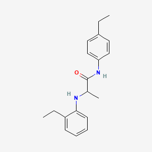 molecular formula C19H24N2O B14148395 N~2~-(2-Ethylphenyl)-N-(4-ethylphenyl)alaninamide CAS No. 89312-27-6