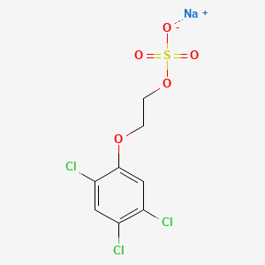 molecular formula C8H6Cl3NaO5S B14148402 Sodium 2,4,5-trichlorophenoxyethyl sulfate CAS No. 3570-61-4