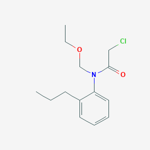 molecular formula C14H20ClNO2 B1414845 2-chloro-N-(ethoxymethyl)-N-(2-propylphenyl)acetamide CAS No. 1050884-65-5