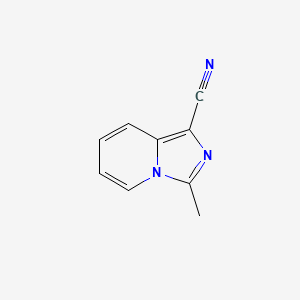 molecular formula C9H7N3 B1414850 3-Methylimidazo[1,5-a]pyridine-1-carbonitrile CAS No. 1018296-09-7