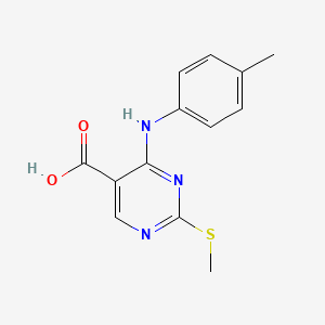 2-(Methylthio)-4-(P-tolylamino)pyrimidine-5-carboxylic acid