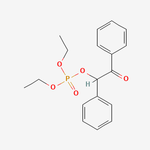 molecular formula C18H21O5P B14148527 Diethyl 2-oxo-1,2-diphenylethyl phosphate CAS No. 3491-28-9