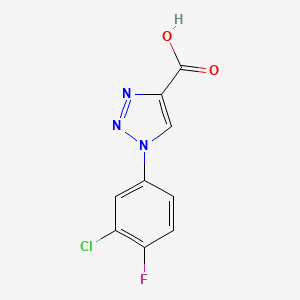 1-(3-chloro-4-fluorophenyl)-1H-1,2,3-triazole-4-carboxylic acid