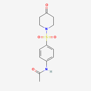 N-{4-[(4-oxopiperidin-1-yl)sulfonyl]phenyl}acetamide