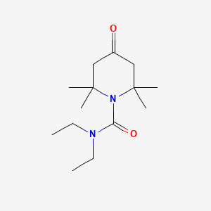 molecular formula C14H26N2O2 B14148592 N,N-Diethyl-2,2,6,6-tetramethyl-4-oxopiperidine-1-carboxamide CAS No. 89038-55-1