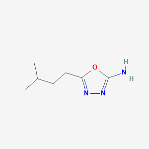 5-(3-Methylbutyl)-1,3,4-oxadiazol-2-amine
