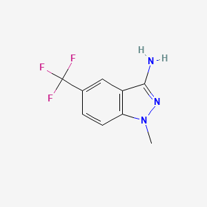 B1414862 1-Methyl-5-(trifluoromethyl)-1H-indazol-3-amine CAS No. 5685-69-8