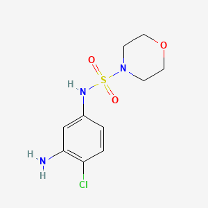 molecular formula C10H14ClN3O3S B1414866 N-(3-amino-4-chlorophenyl)morpholine-4-sulfonamide CAS No. 1042812-41-8