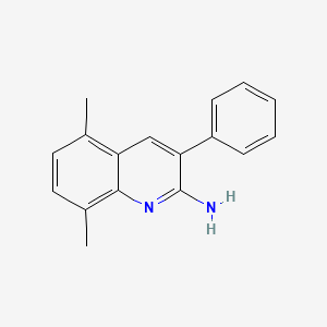 molecular formula C17H16N2 B14148661 5,8-Dimethyl-3-phenylquinolin-2-amine CAS No. 948292-57-7