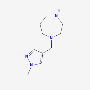 molecular formula C10H18N4 B1414872 1-[(1-methyl-1H-pyrazol-4-yl)methyl]-1,4-diazepane CAS No. 1152965-12-2