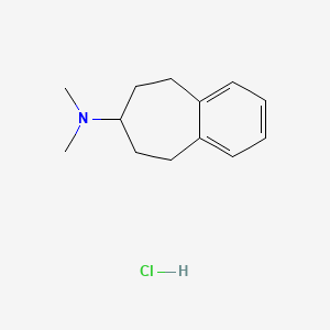 molecular formula C13H20ClN B14148732 5H-Benzocyclohepten-7-amine, 6,7,8,9-tetrahydro-N,N-dimethyl-, hydrochloride CAS No. 62819-36-7