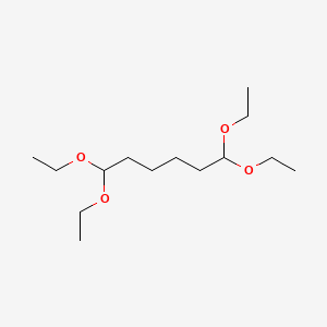 molecular formula C14H30O4 B14148744 Hexane, 1,1,6,6-tetraethoxy- CAS No. 3975-12-0