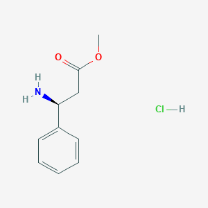 molecular formula C10H14ClNO2 B141488 (S)-Methyl 3-amino-3-phenylpropanoate hydrochloride CAS No. 144494-72-4
