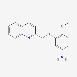 4-Methoxy-3-(quinolin-2-ylmethoxy)aniline