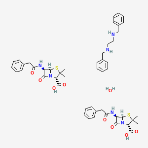 molecular formula C48H58N6O9S2 B14148855 Penicillin G benzathine monohydrate CAS No. 5928-83-6