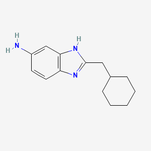 2-(cyclohexylmethyl)-1H-1,3-benzodiazol-5-amine