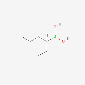 molecular formula C6H15BO2 B14148867 Hexan-3-ylboronic acid CAS No. 851137-35-4