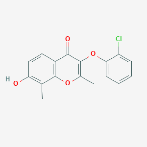 3-(2-chlorophenoxy)-7-hydroxy-2,8-dimethyl-4H-chromen-4-one
