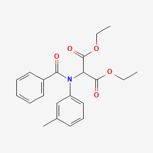 molecular formula C21H23NO5 B14148930 Diethyl [benzoyl(3-methylphenyl)amino]propanedioate CAS No. 88744-13-2