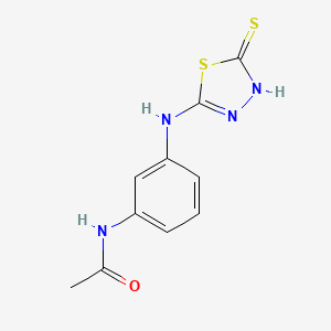 N-{3-[(5-sulfanyl-1,3,4-thiadiazol-2-yl)amino]phenyl}acetamide