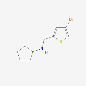 molecular formula C10H14BrNS B1414897 N-[(4-bromothiophen-2-yl)methyl]cyclopentanamine CAS No. 1039821-56-1