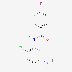 molecular formula C13H10ClFN2O B1414899 N-(5-Amino-2-chlorophenyl)-4-fluorobenzamide CAS No. 937392-58-0